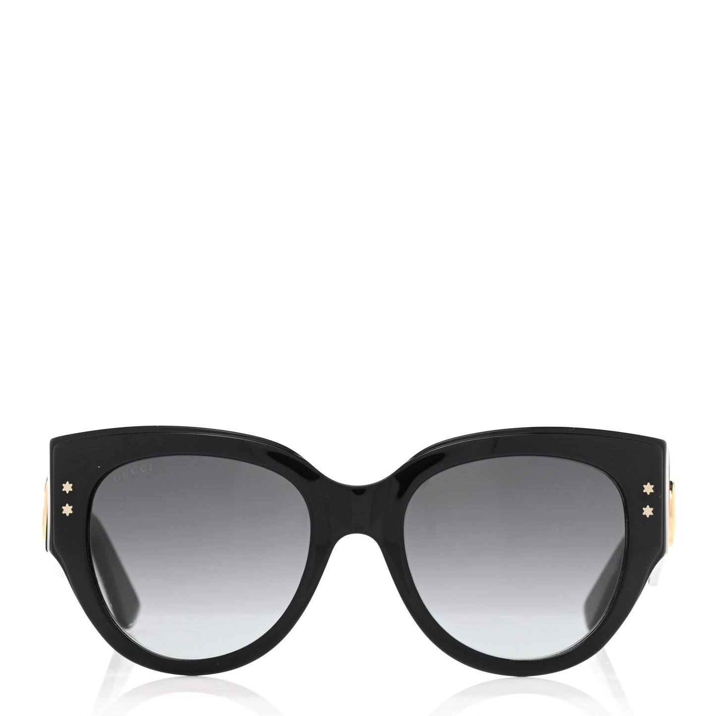 Acetate Oversized Rectangle Frame Web Sunglasses GG3864/S Black