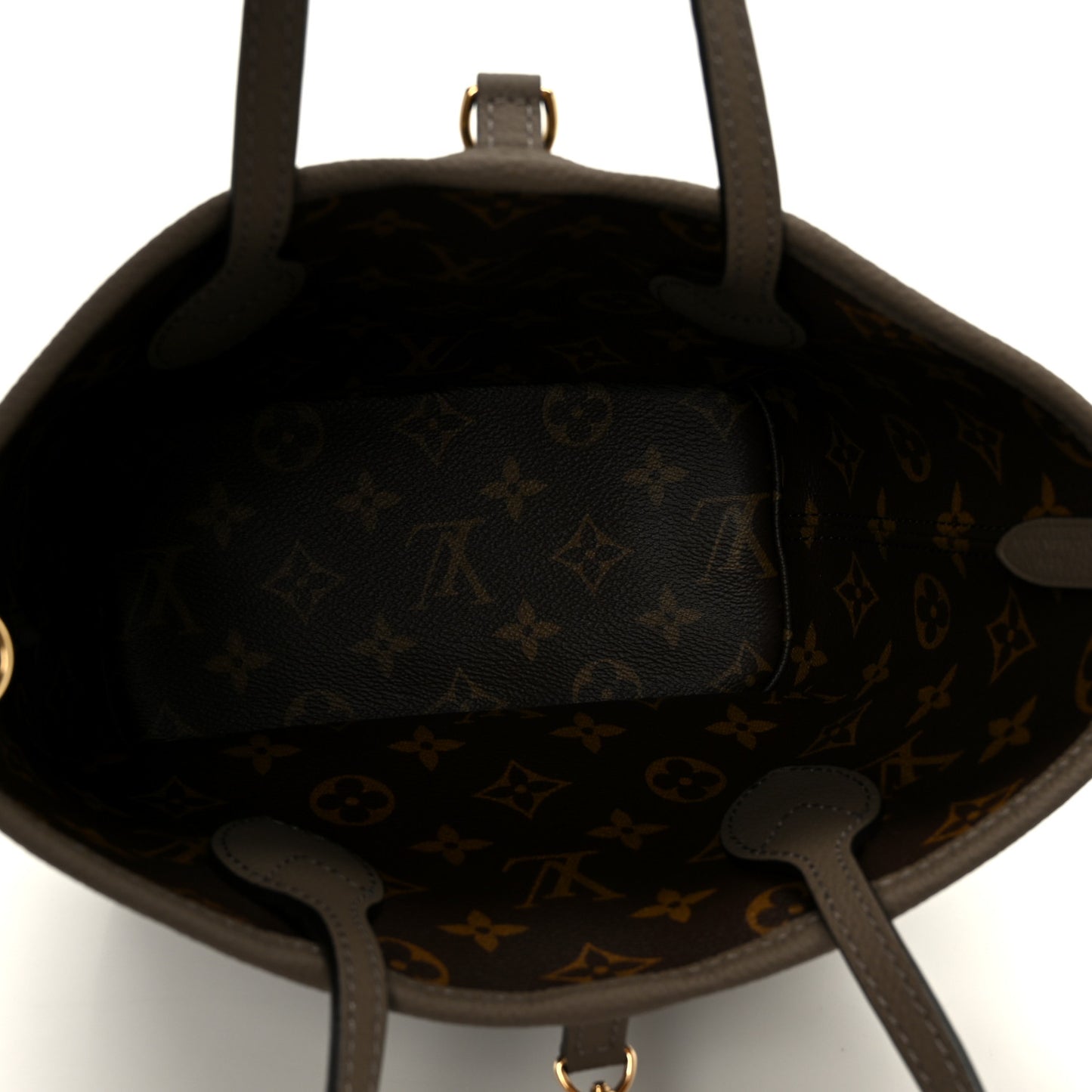 Monogram Neverfull Inside Out Bandouliere BB Dark Fango