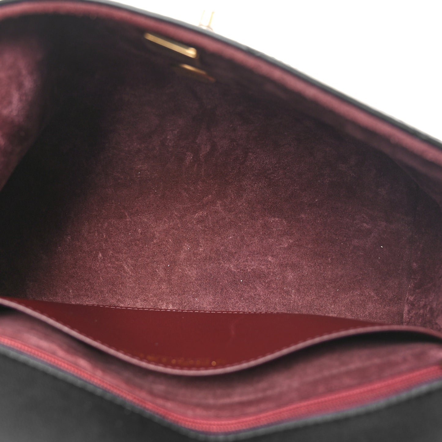 Calfskin Large Top Handle Flap Black
