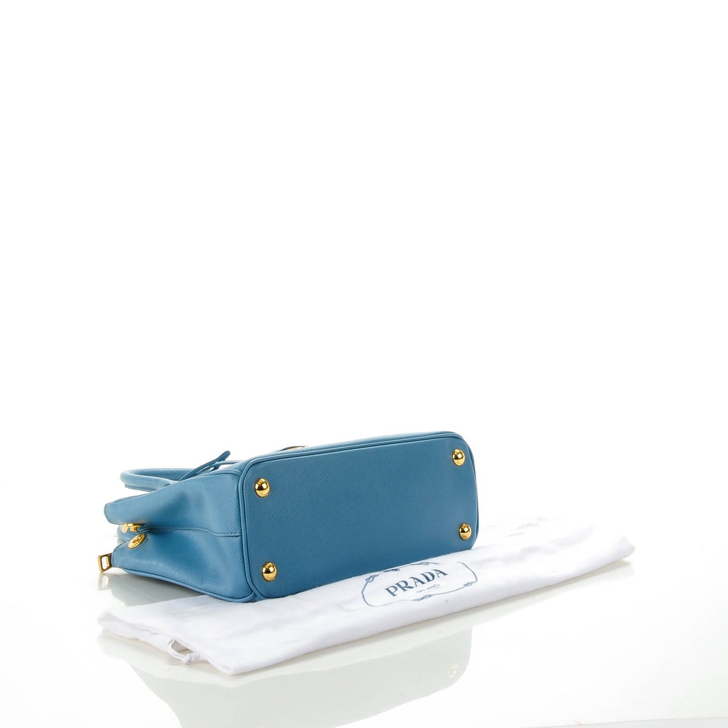 Saffiano Galleria Mini Double Zip Tote Aviazione