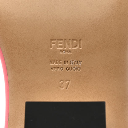 Fendi Nappa Baguette 60mm Slide Sandals 37 Kissed 7 of 8