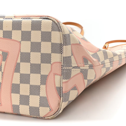 Louis Vuitton Damier Azur Tahitienne Neverfull MM 11 of 12