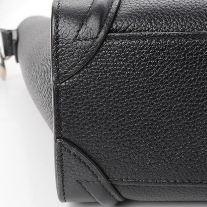 Celine Drummed Calfskin Nano Luggage Black 9 of 9