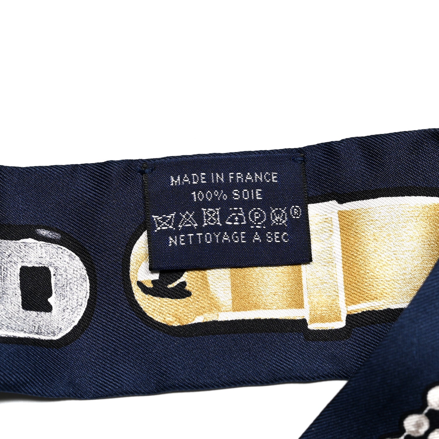 Hermes Silk Le Tresor De Medor Twilly Marine Gris Black 4 of 4