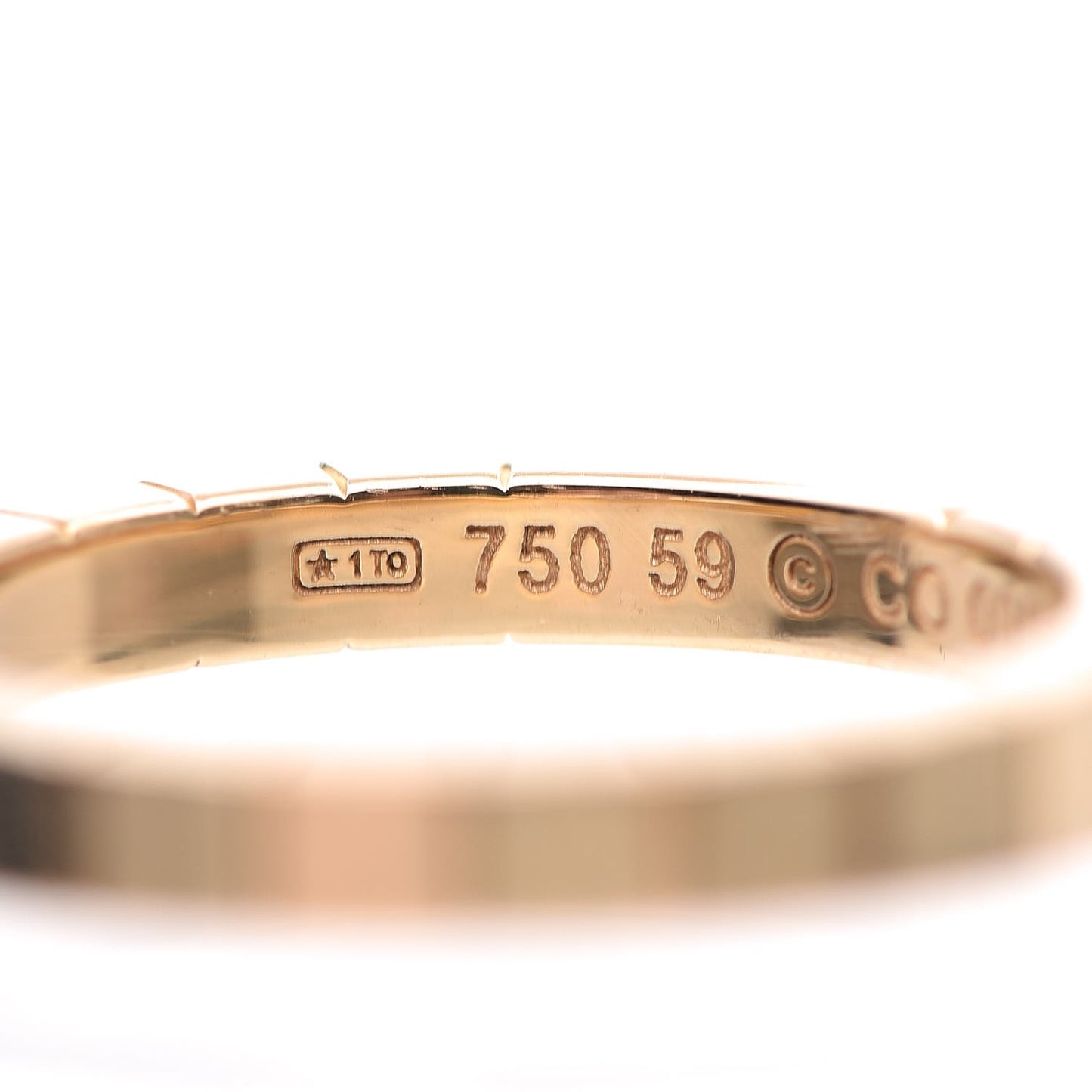 18K Yellow Gold Lanieres Ring 59 9