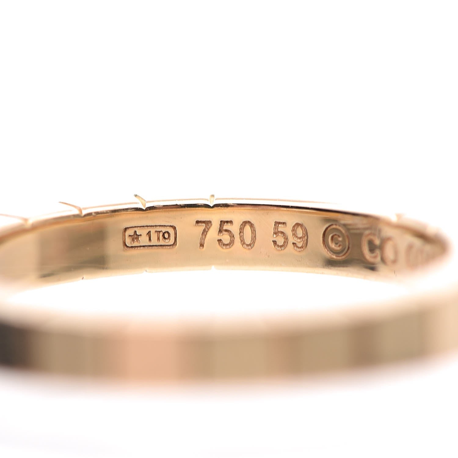 Cartier 18K Yellow Gold Lanieres Ring 59 9 3 of 10