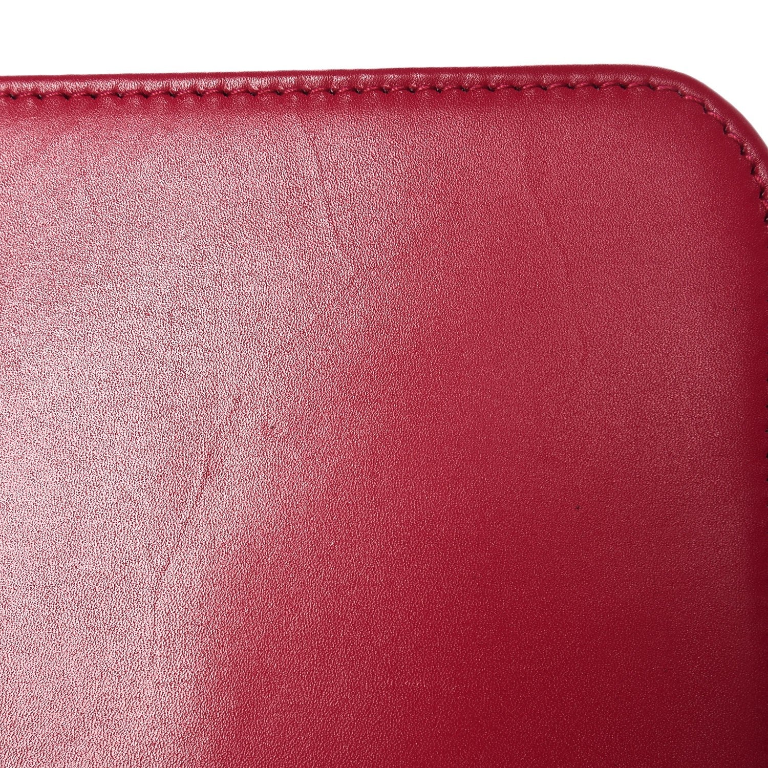 Saint Laurent Calfskin Classic Zip Around Wallet Fuchsia 8 of 8