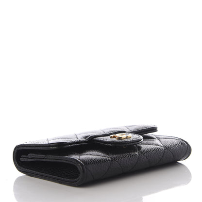 Chanel Caviar Quilted Flap Card Holder Wallet Black 3 of 8