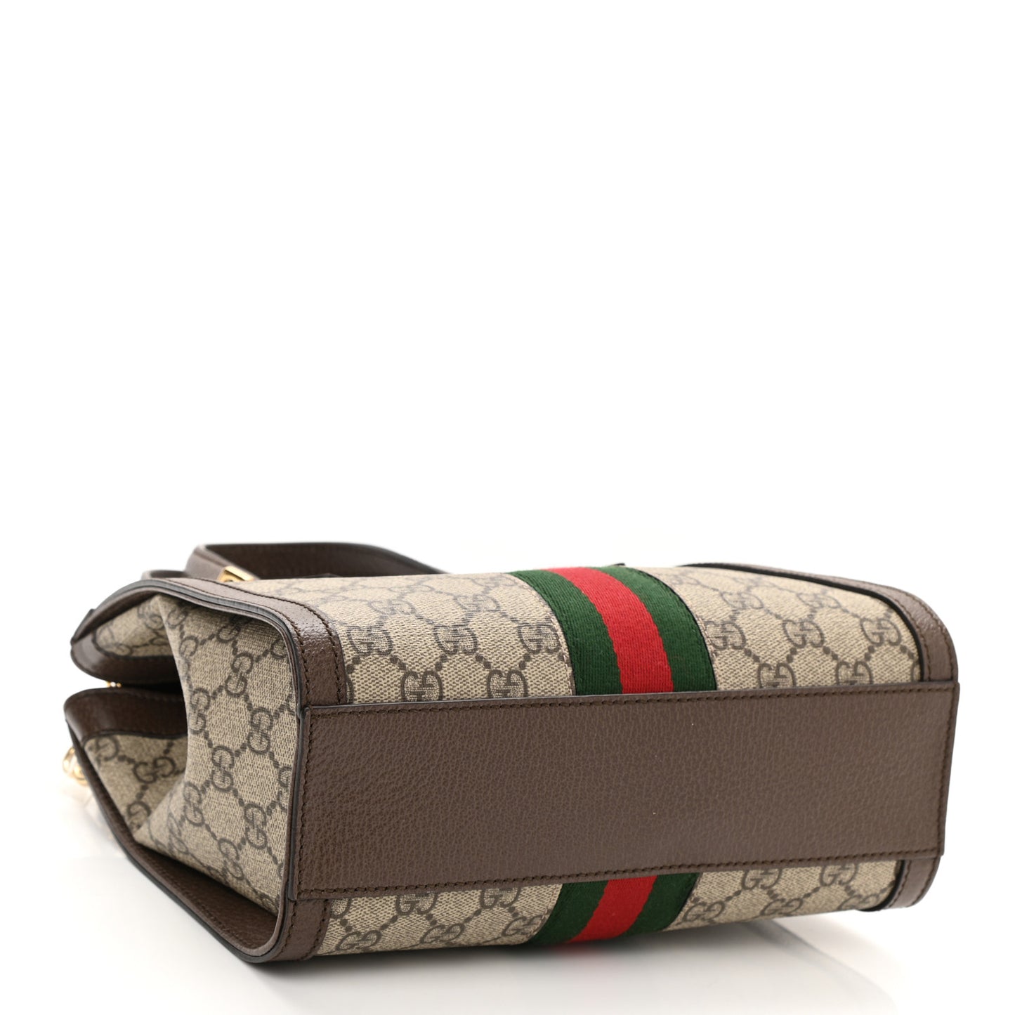 GG Supreme Monogram Small Ophidia Tote Bag Brown