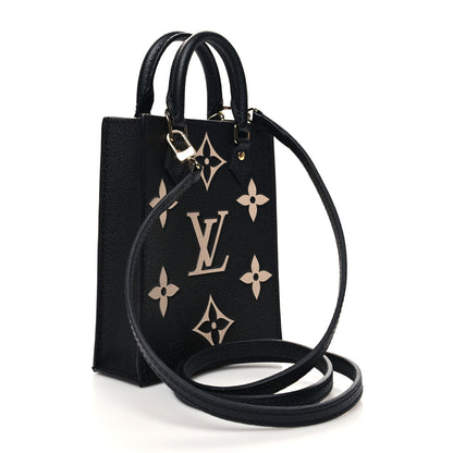Louis Vuitton Empreinte Monogram Giant Petit Sac Plat Black Beige 3 of 11