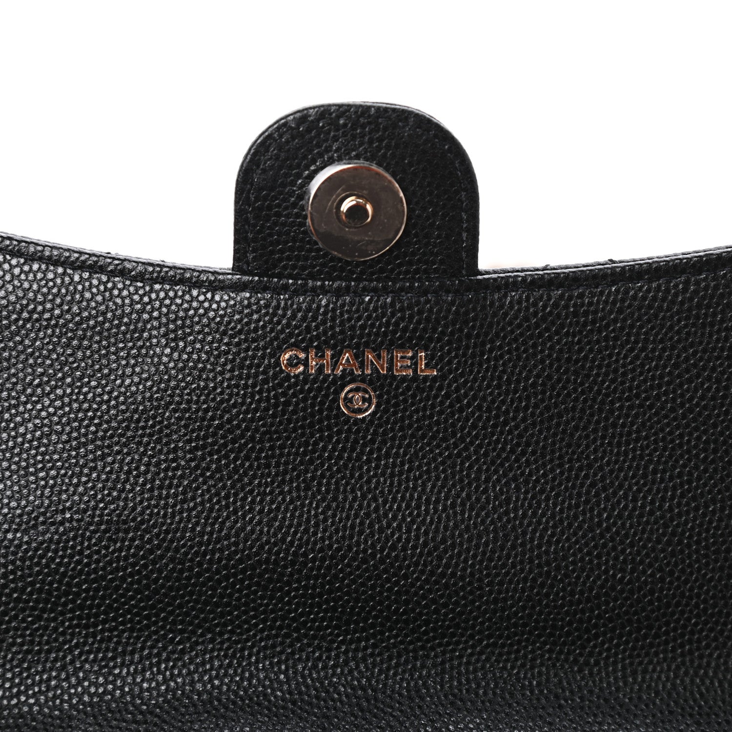Chanel Caviar Quilted Flap Phone Holder With Chain Black 6 of 11