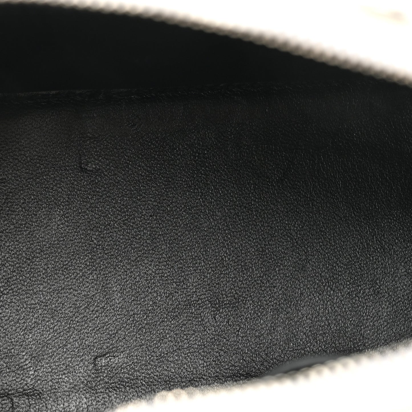 Calfskin Crocodile Embossed XXS Ville Top Handle Bag White Black