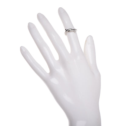 Cartier 18K White Gold Entrelaces Ring 46 3.75 2 of 5