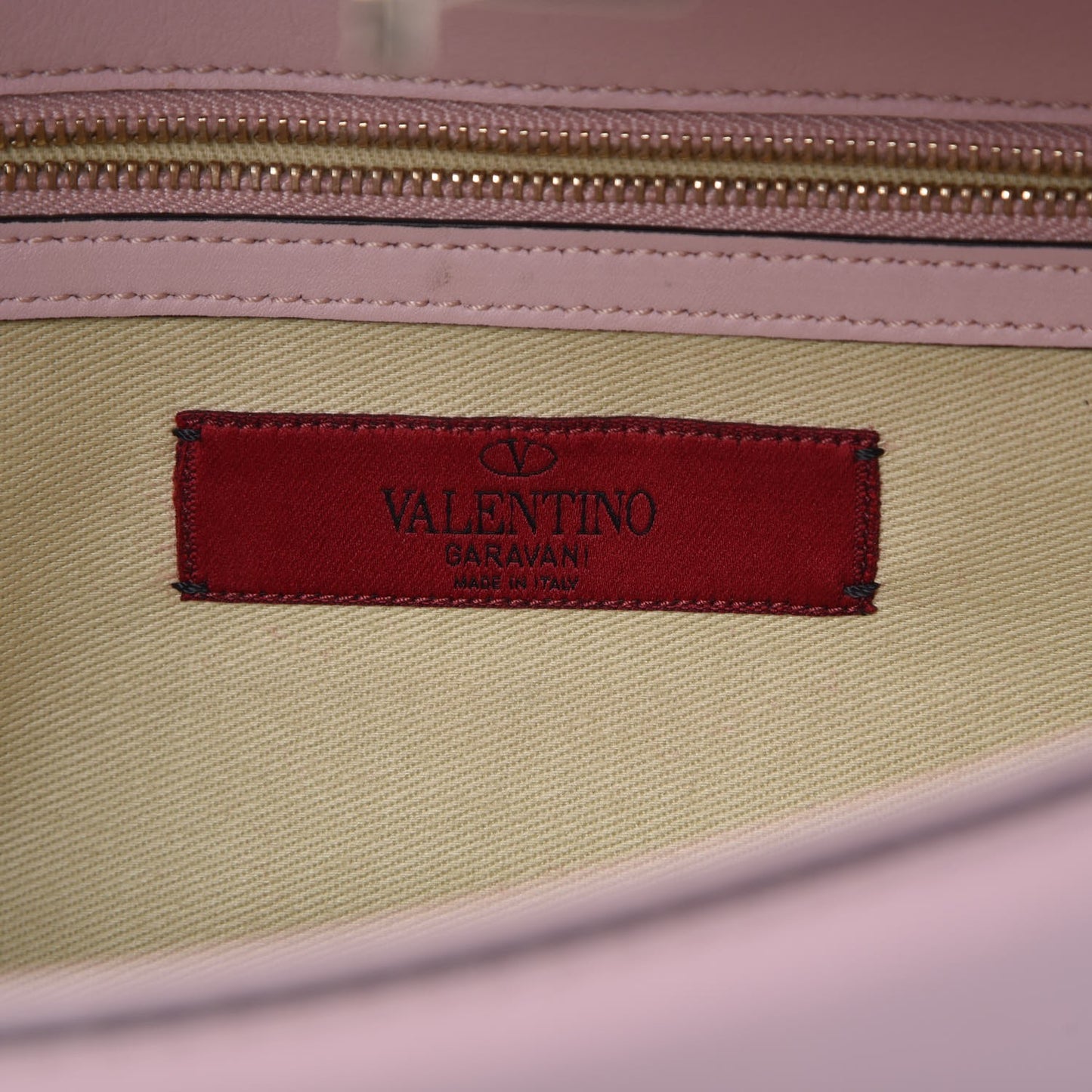 Vitello Medium Glam Lock Rockstud Flap Water Rose