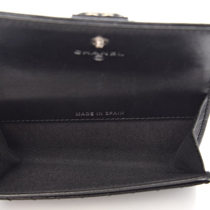 Chanel Lambskin Chevron Quilted Boy Card Holder Wallet Black 5 of 11