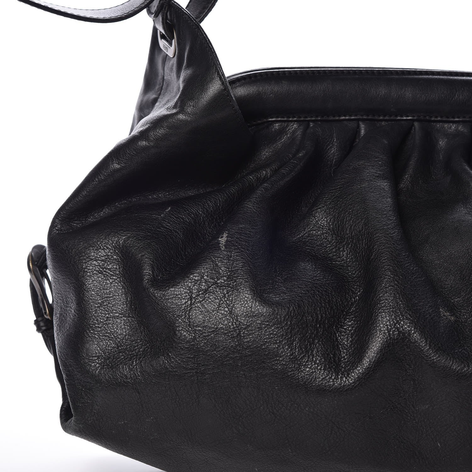Fendi Vitello Palma Doctor B Hobo Bag Black 14 of 16