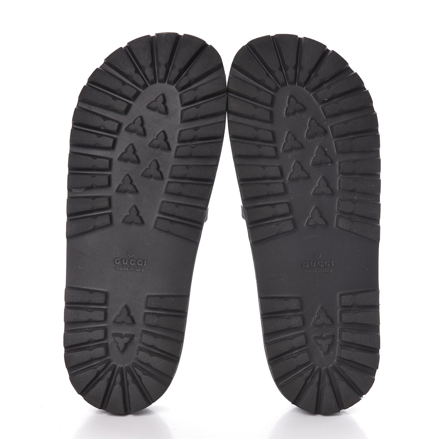 Rubber Web Mens Lug Sole Slide Sandals 8 Black Green Red