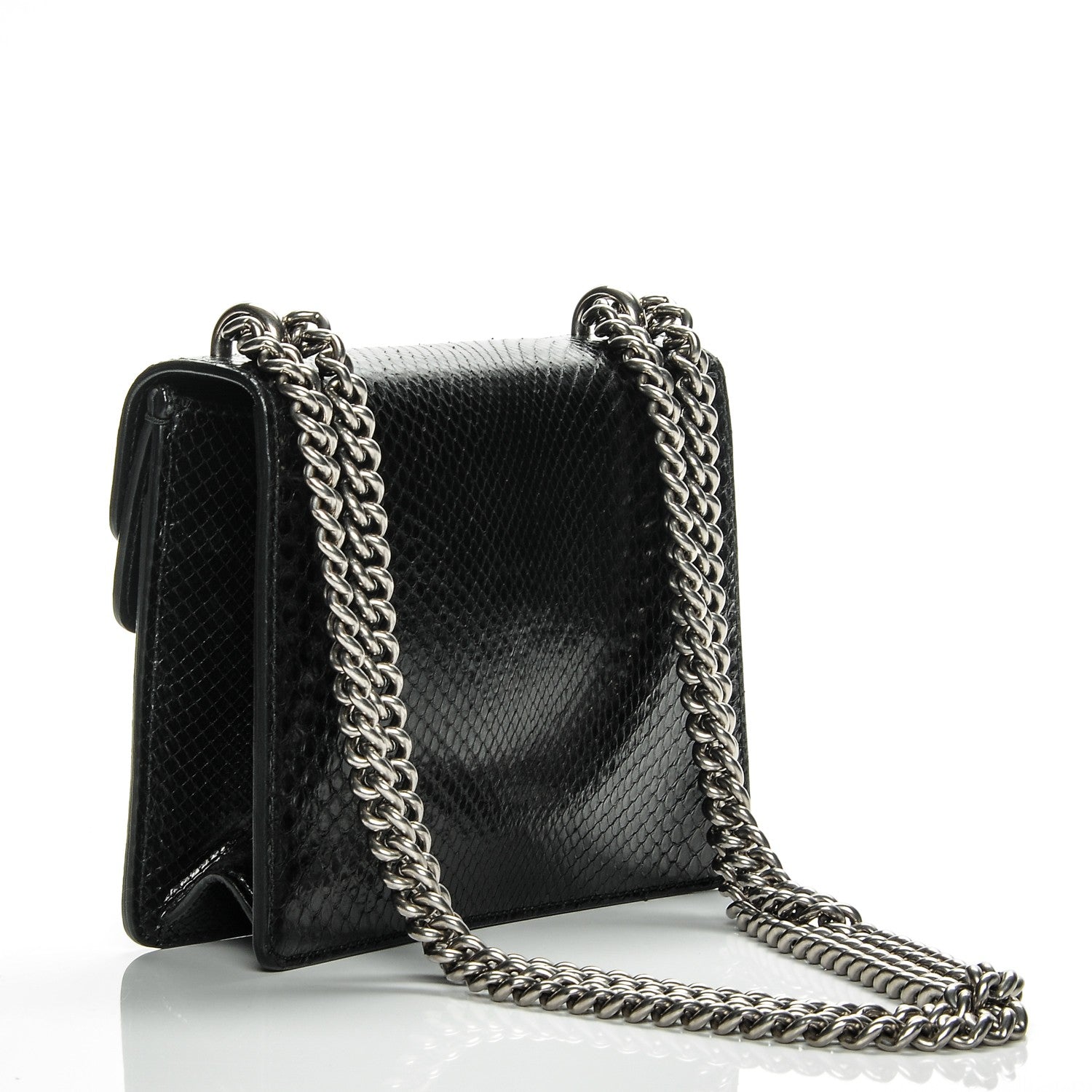 Gucci Python Mini Dionysus Shoulder Bag Black 4 of 13