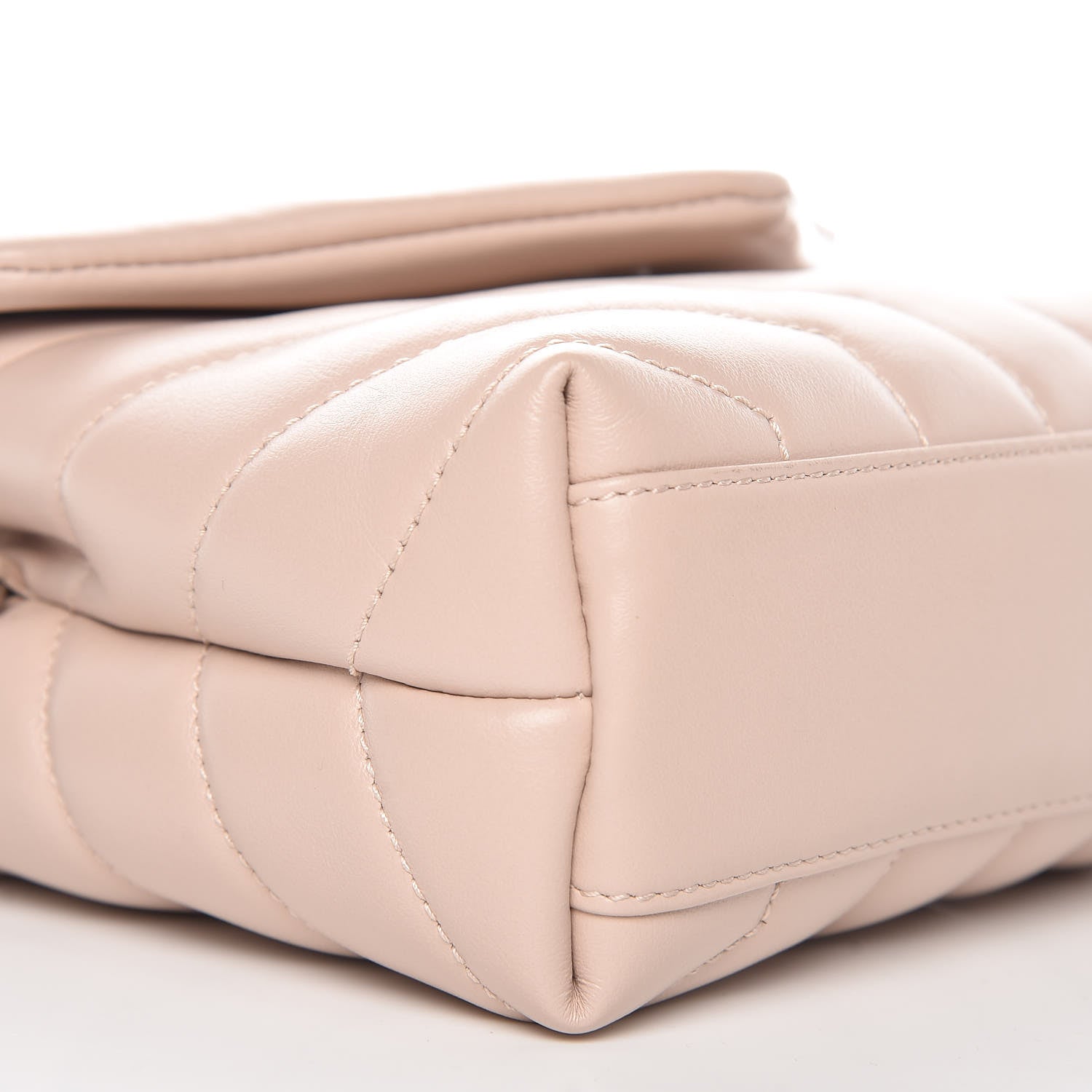 Saint Laurent Calfskin Y Quilted Monogram Toy Loulou Crossbody Bag Marble Pink 8 of 10