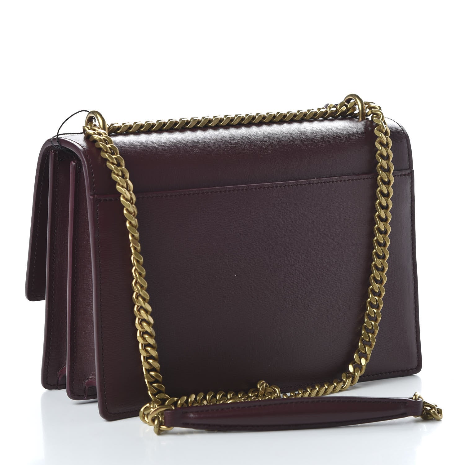 Saint Laurent Calfskin Medium Monogram Sunset Bordeaux 3 of 9