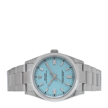Rolex Stainless Steel 36mm Oyster Perpetual Watch Turquoise 126000 2 of 5