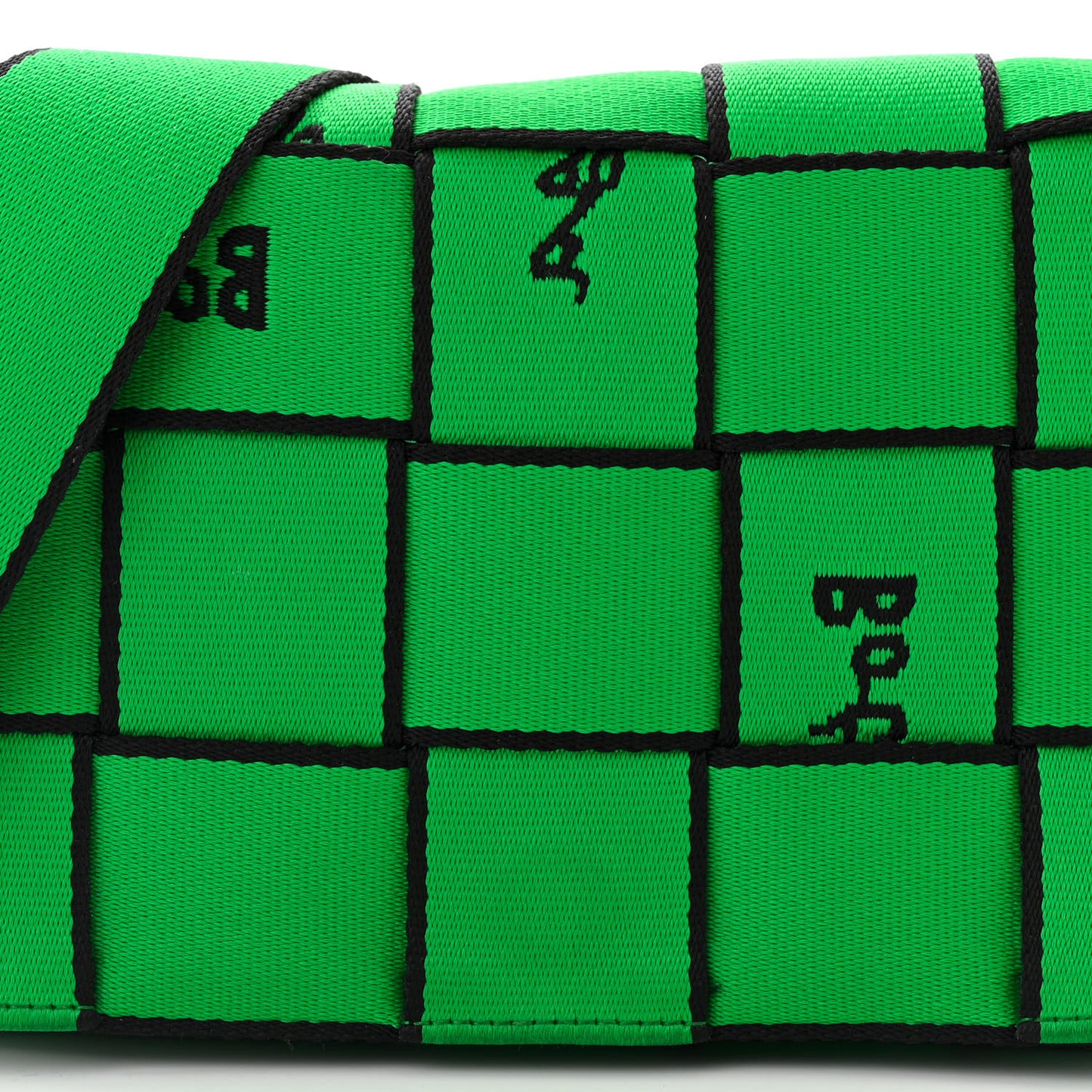 Webbing Maxi Intrecciato Cassette Crossbody Bag Parakeet