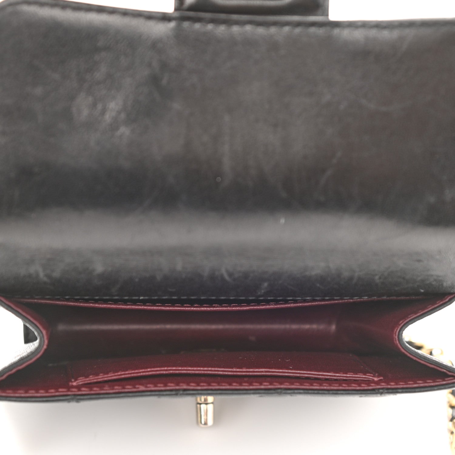 Chanel Lambskin Quilted Crossing Times Mini Flap Black 5 of 10