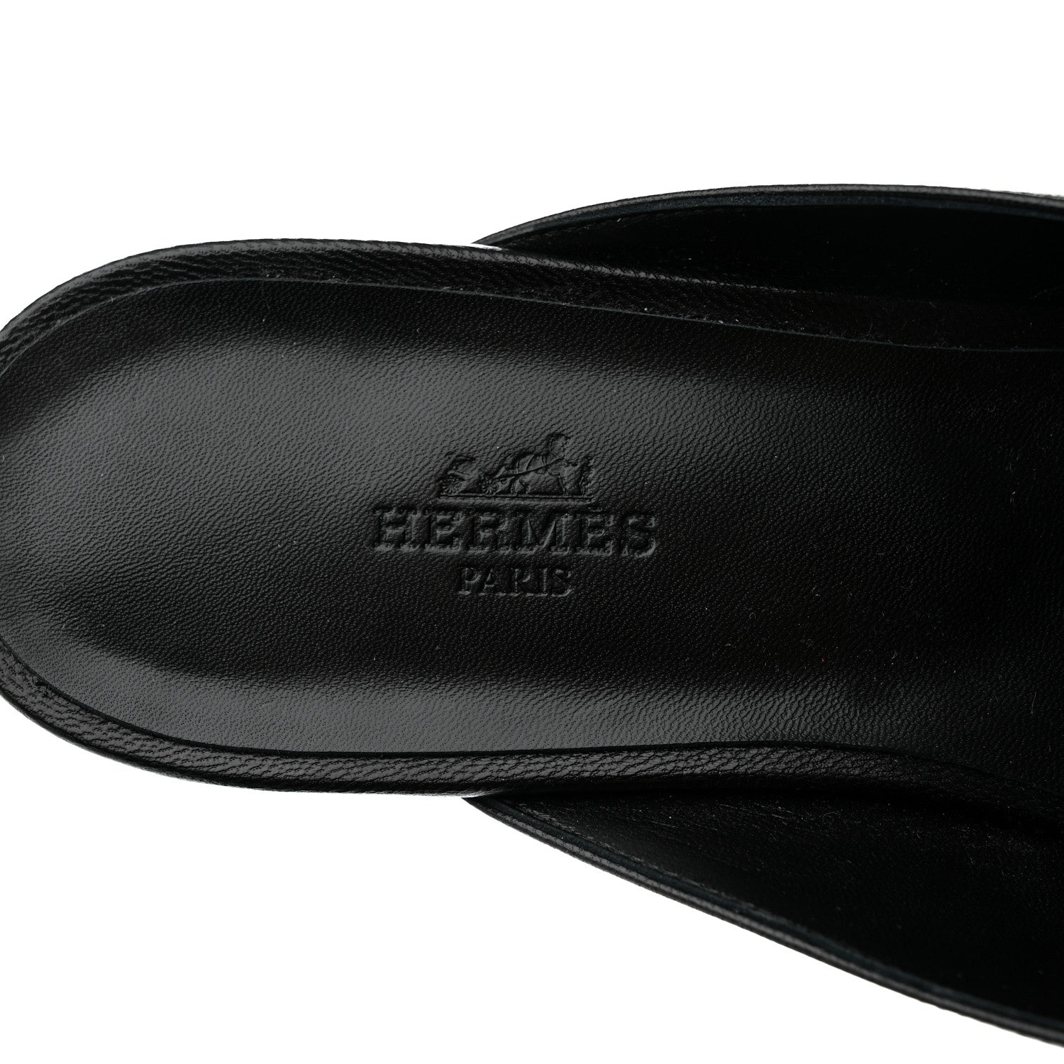 Hermes Goatskin Oz Mules 41 Black 6 of 9