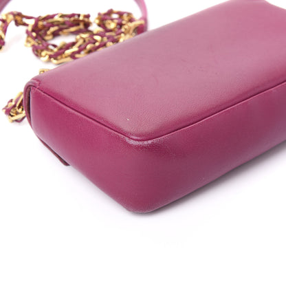 Fendi Shiny Nappa Mini Be Baguette Shoulder Bag Ciclamino 10 of 13