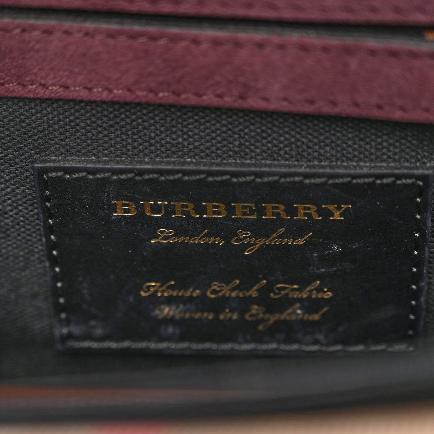 Derby Calfskin House Check Small Macken Crossbody Bag Tan