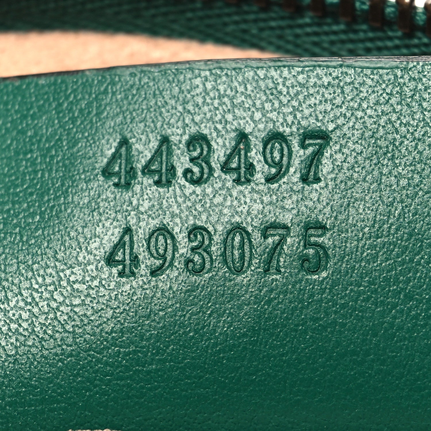 Gucci Calfskin Matelasse Small GG Marmont Shoulder Bag Emerald Green 7 of 11