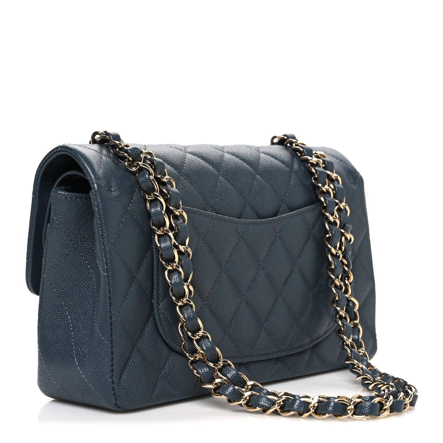 Chanel Caviar Quilted Small Double Flap Dark Grey 3 of 10