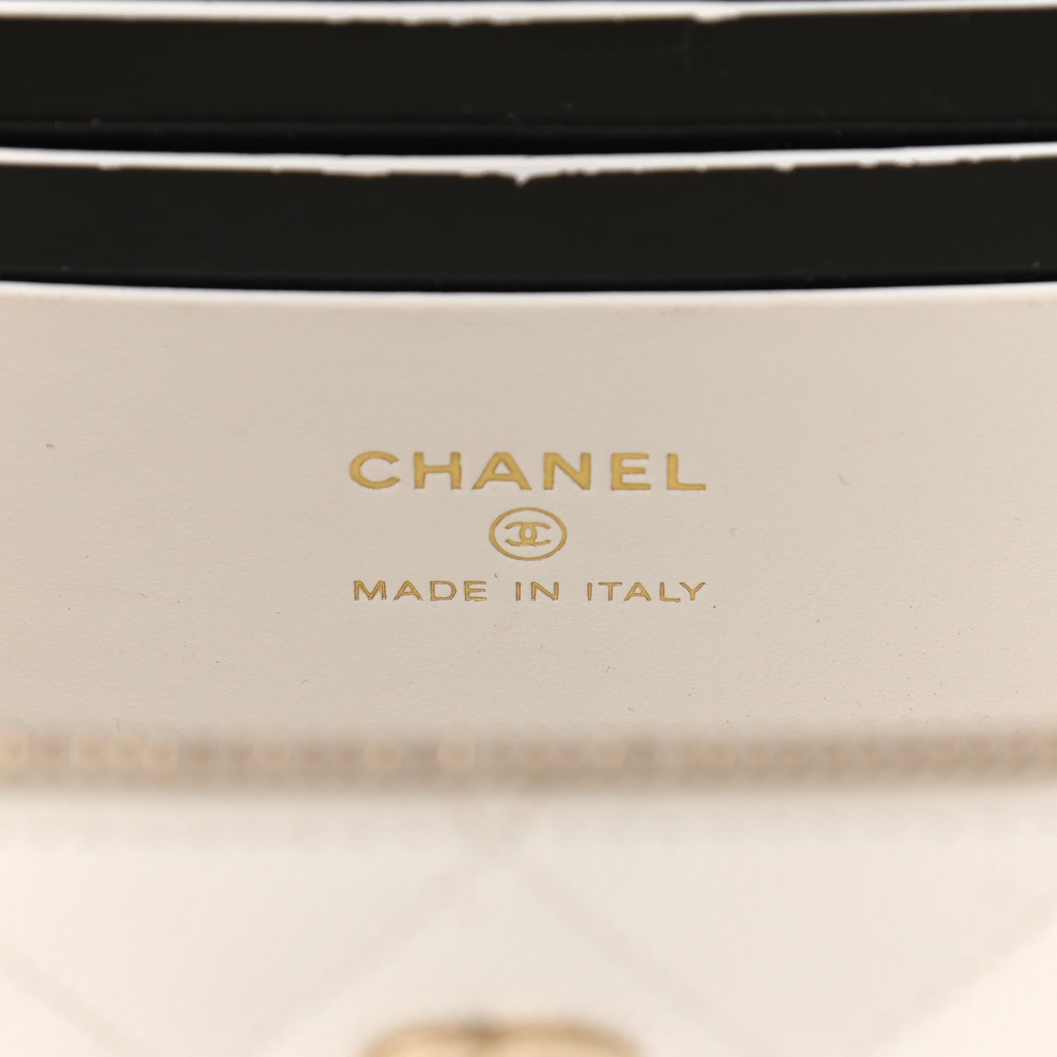 Chanel Caviar Quilted Small Vanity Case With Chain White 6 of 11