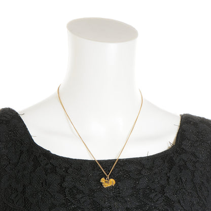 Chanel Squirrel CC Necklace Gold 2 of 5