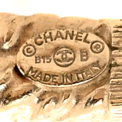 Chanel Hammered CC Cuff Silver 4 of 5