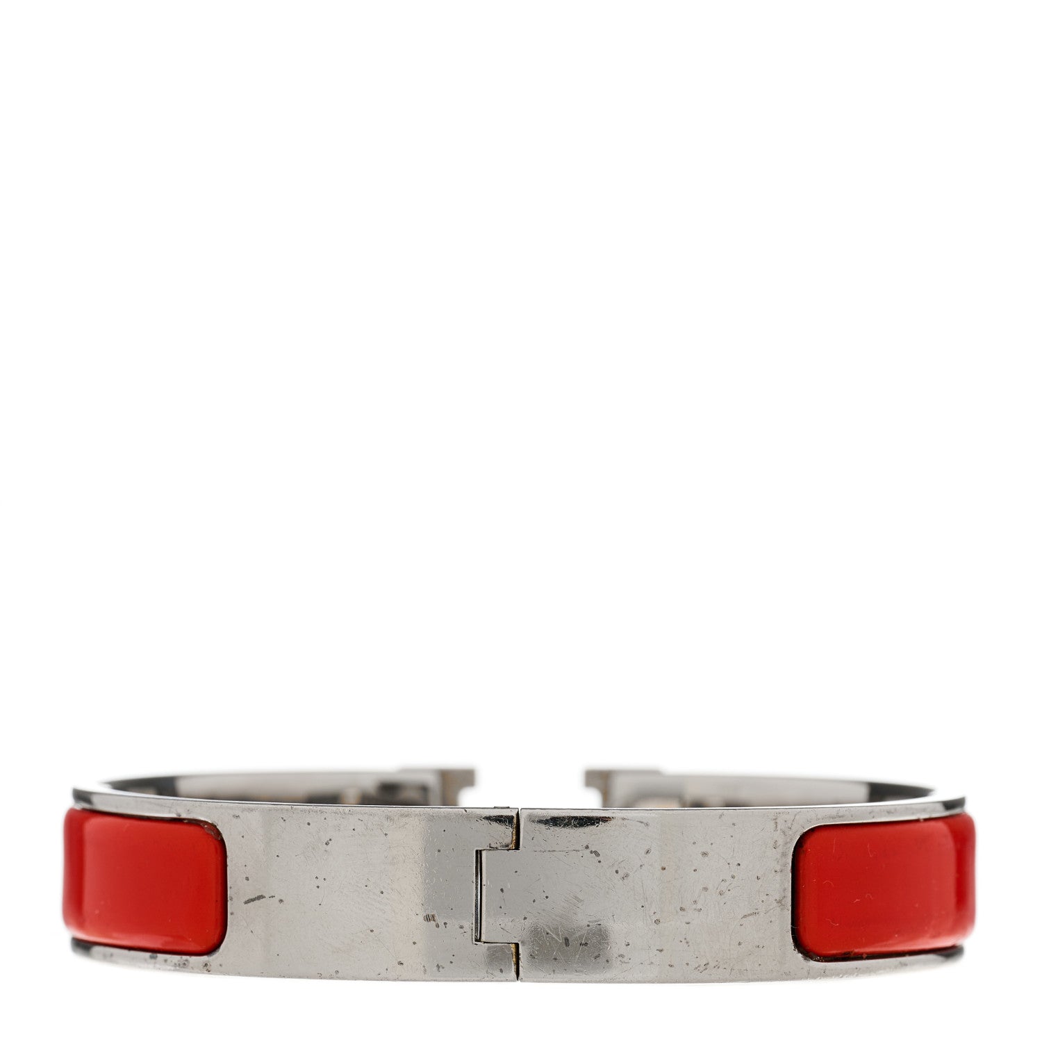 Hermes Enamel Narrow Clic Clac H Bracelet PM Red 2 of 3