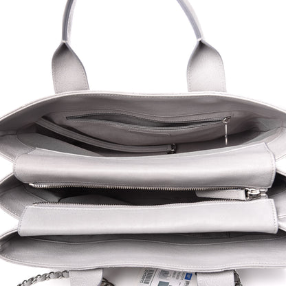 Chanel Caviar Quilted Large Urban Companion Top Handle Shopping Tote Grey 6 of 13