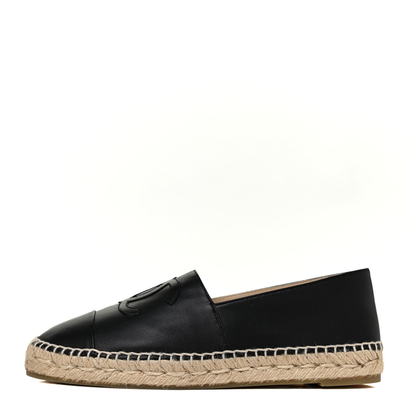 Lambskin CC Espadrilles 40 Black