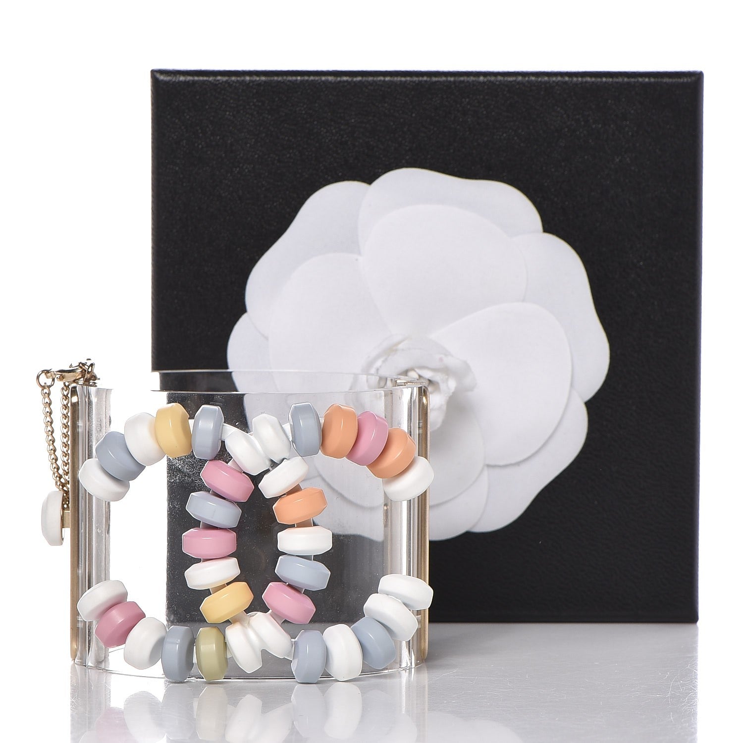 Chanel Lucite CC Sweetie Candy Cuff Multicolor 5 of 5
