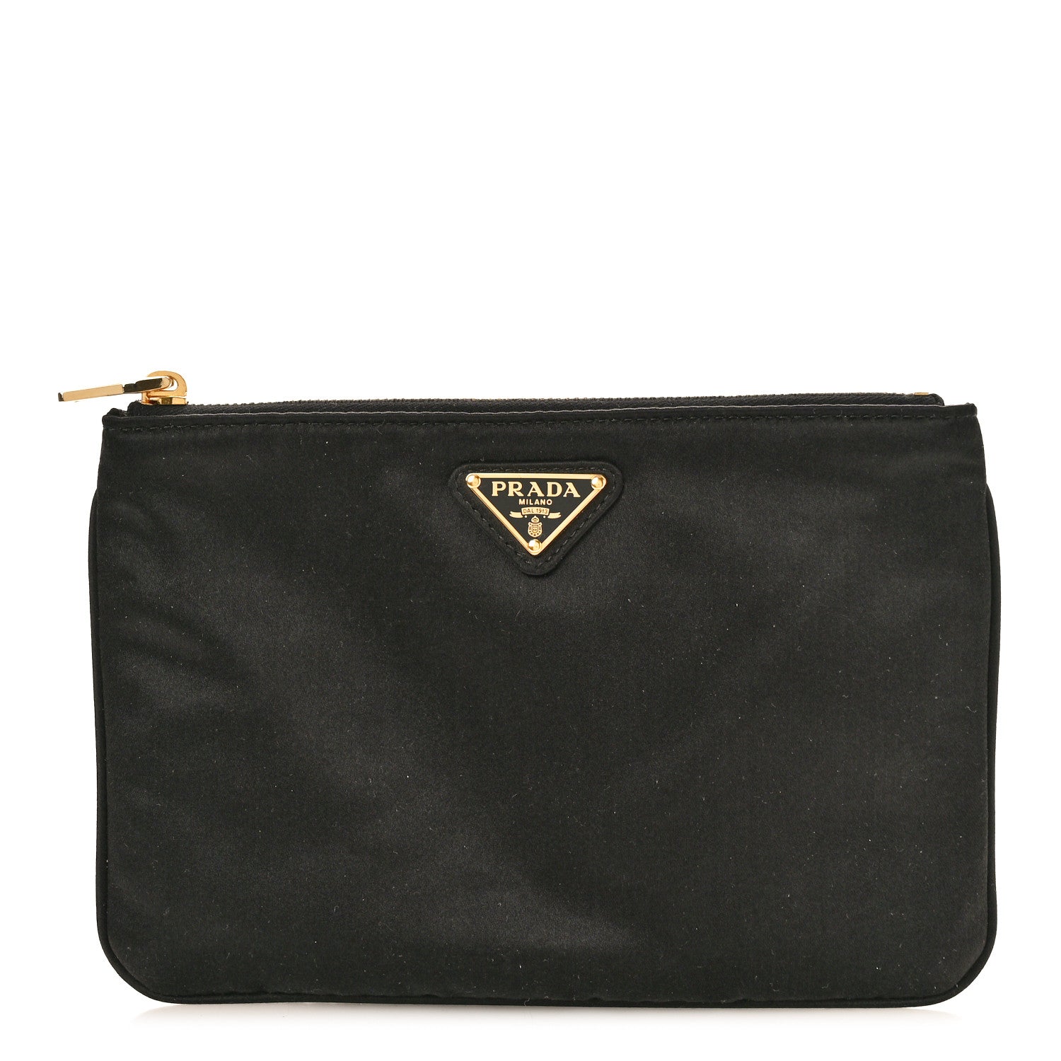 Prada Tessuto Nylon Saffiano Wristlet Black 1 of 8