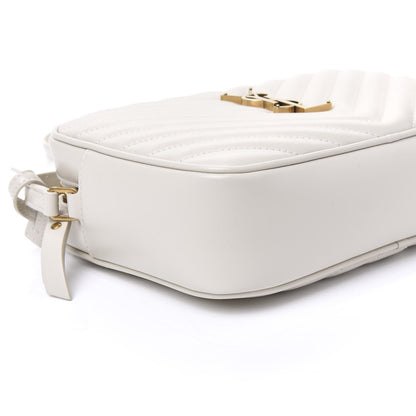 Saint Laurent Calfskin Matelasse Monogram Lou Camera Bag Crema Soft 7 of 8