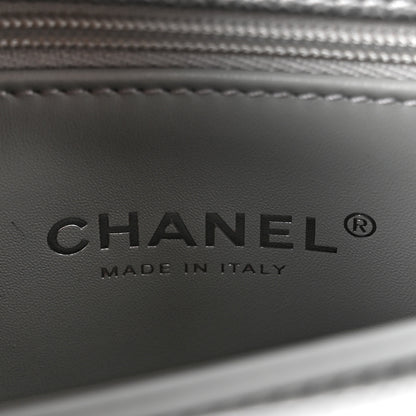 Chanel Metallic Caviar Quilted Mini Coco Handle Flap Silvery 6 of 12