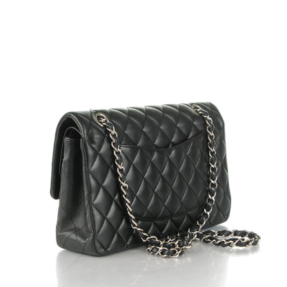 Chanel Lambskin Quilted Medium Double Flap Black 3 of 8