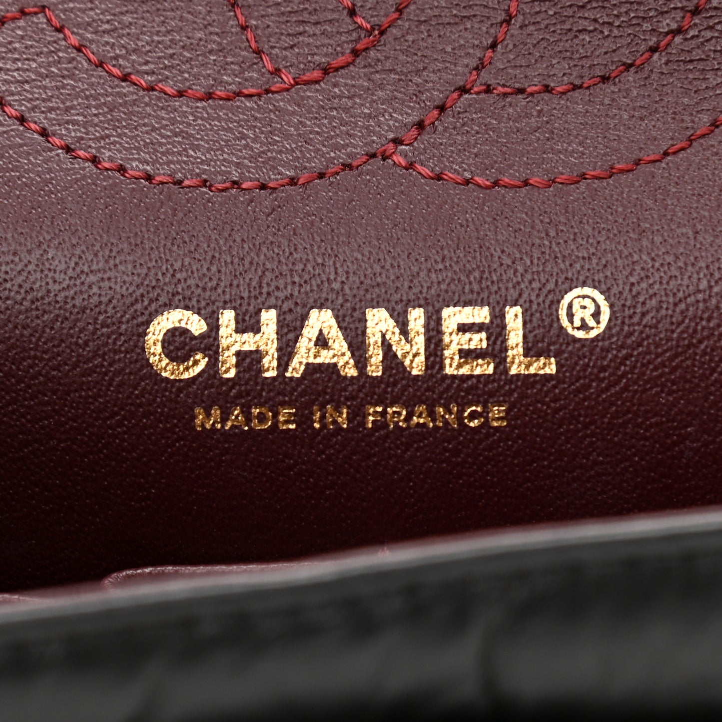 Aged Calfskin Lucky Charms 2.55 Reissue 224 Flap Black