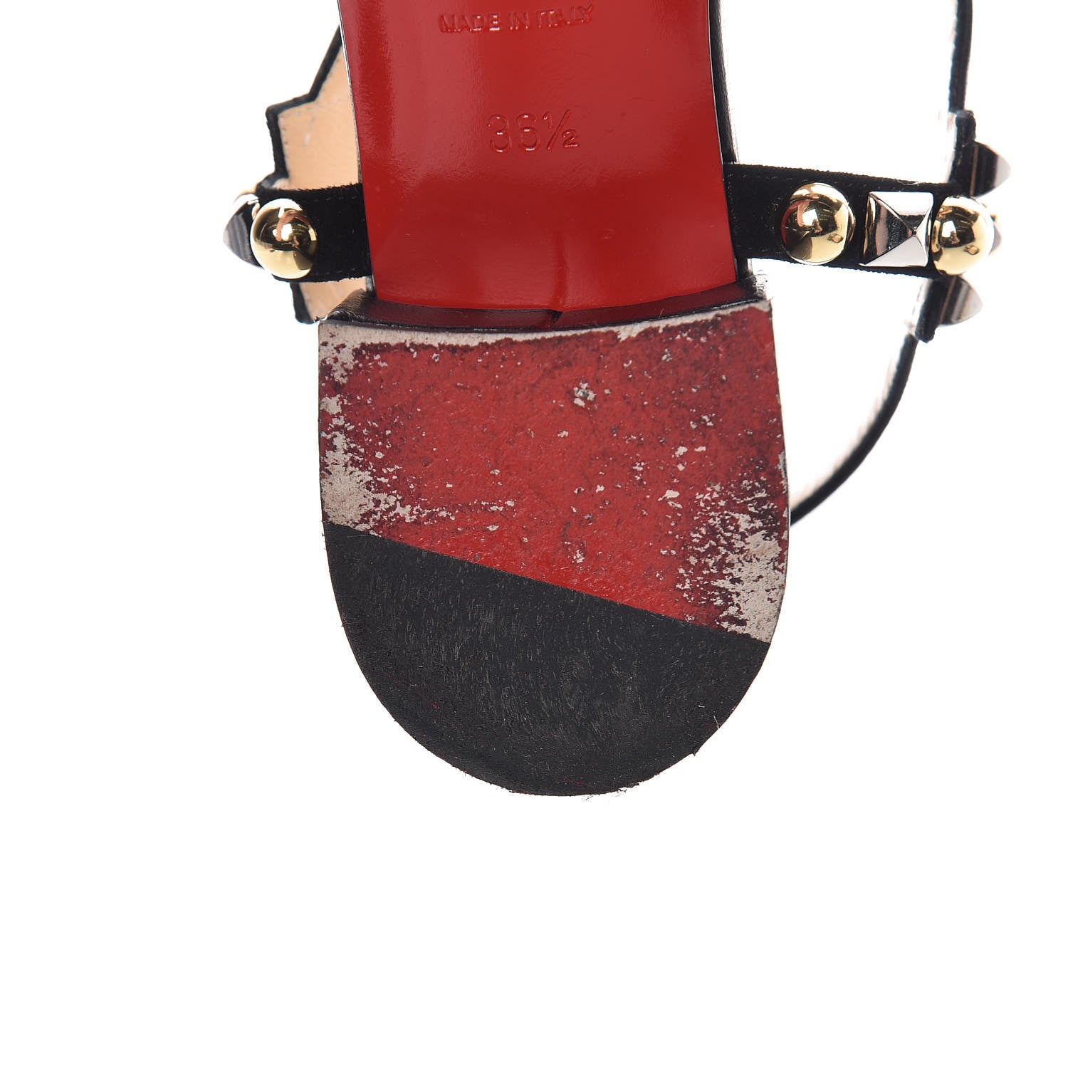 Christian Louboutin Nappa Kaleidra 25 T-Strap Sandals 36.5 Black 12 of 14