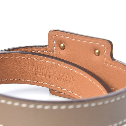 Hermes Swift O'Kelly Double Tour Bracelet T3 Etoupe 4 of 5