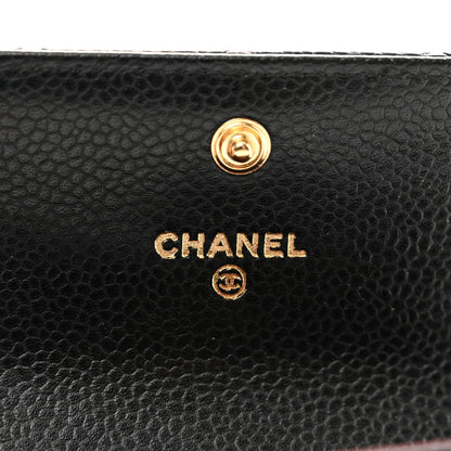 Chanel Caviar Quilted Flap Card Holder Black 7 of 9