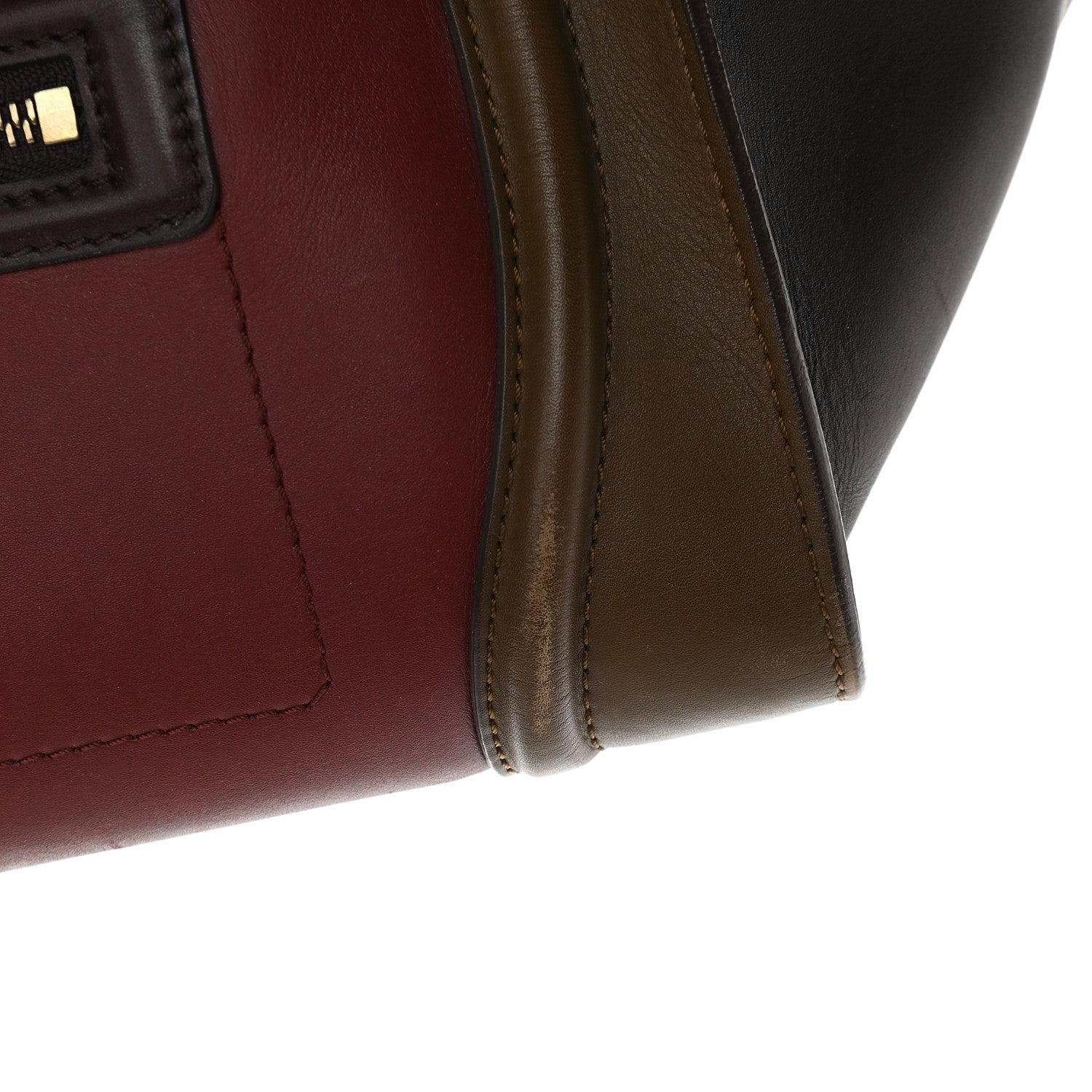 Celine Smooth Calfskin Mini Tri-Color Luggage Rust 10 of 11