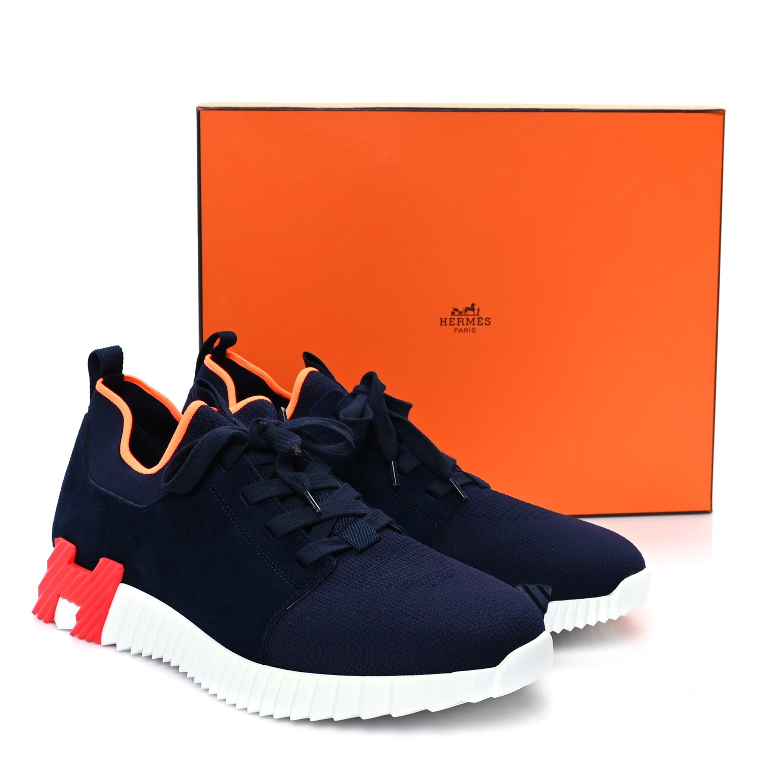 Hermes Knit Suede Goatskin Mens Depart Sneakers 47 1644268 – FASHIONPHILE