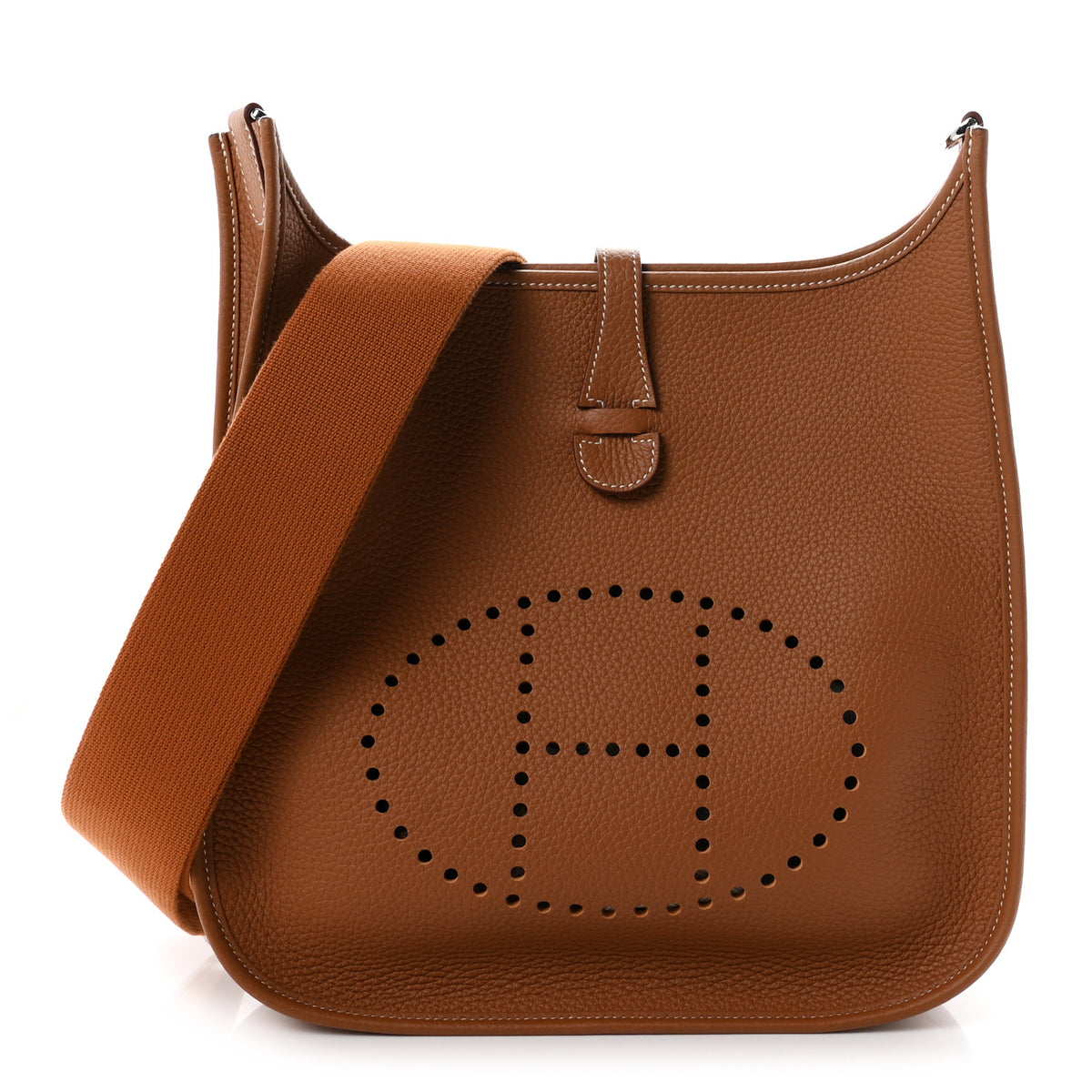 Hermes Taurillon Clemence Evelyne III PM Gold 1 of 11